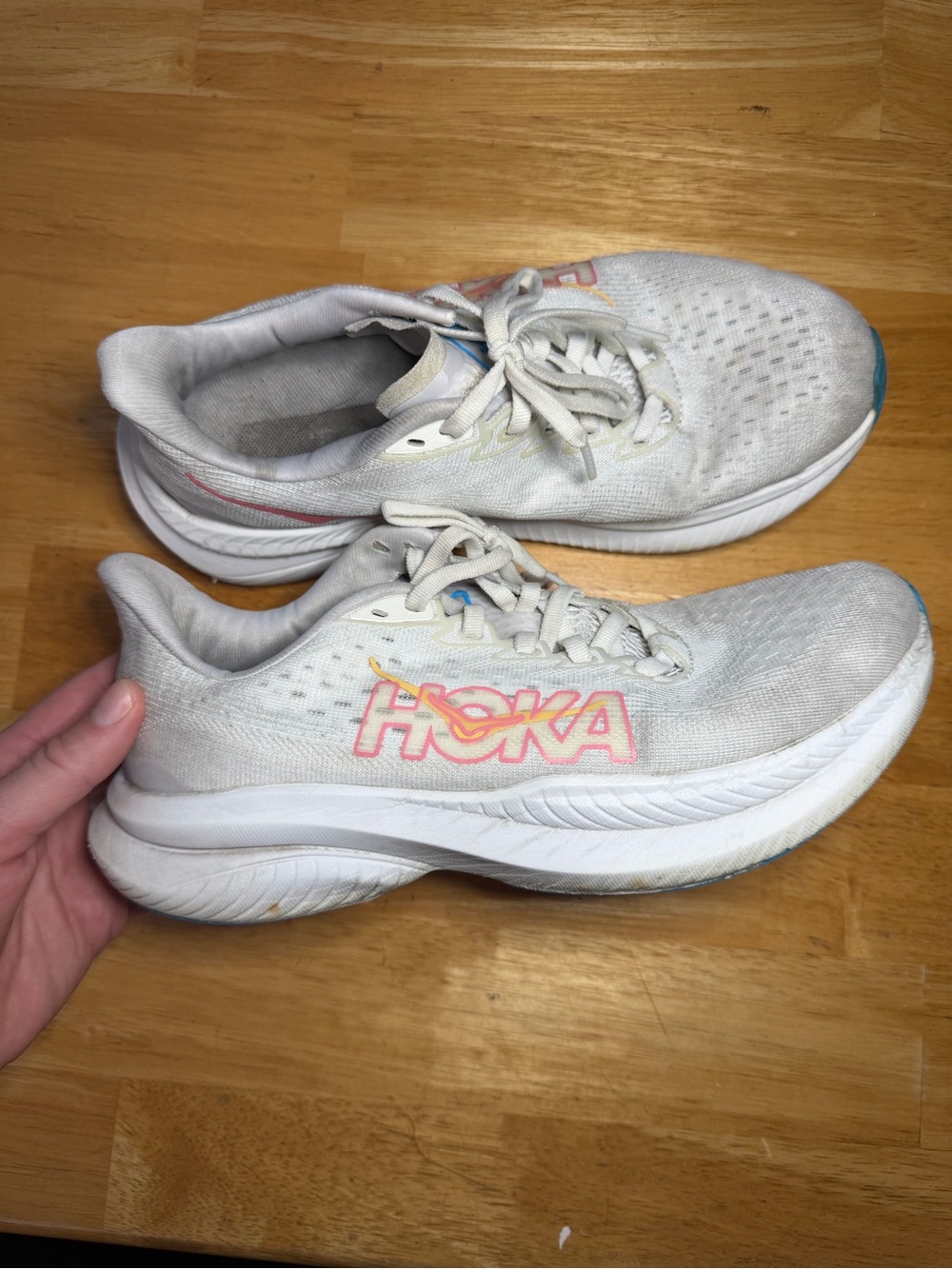 Hoka Mach 6 Women's Running Shoes White Size 7.5